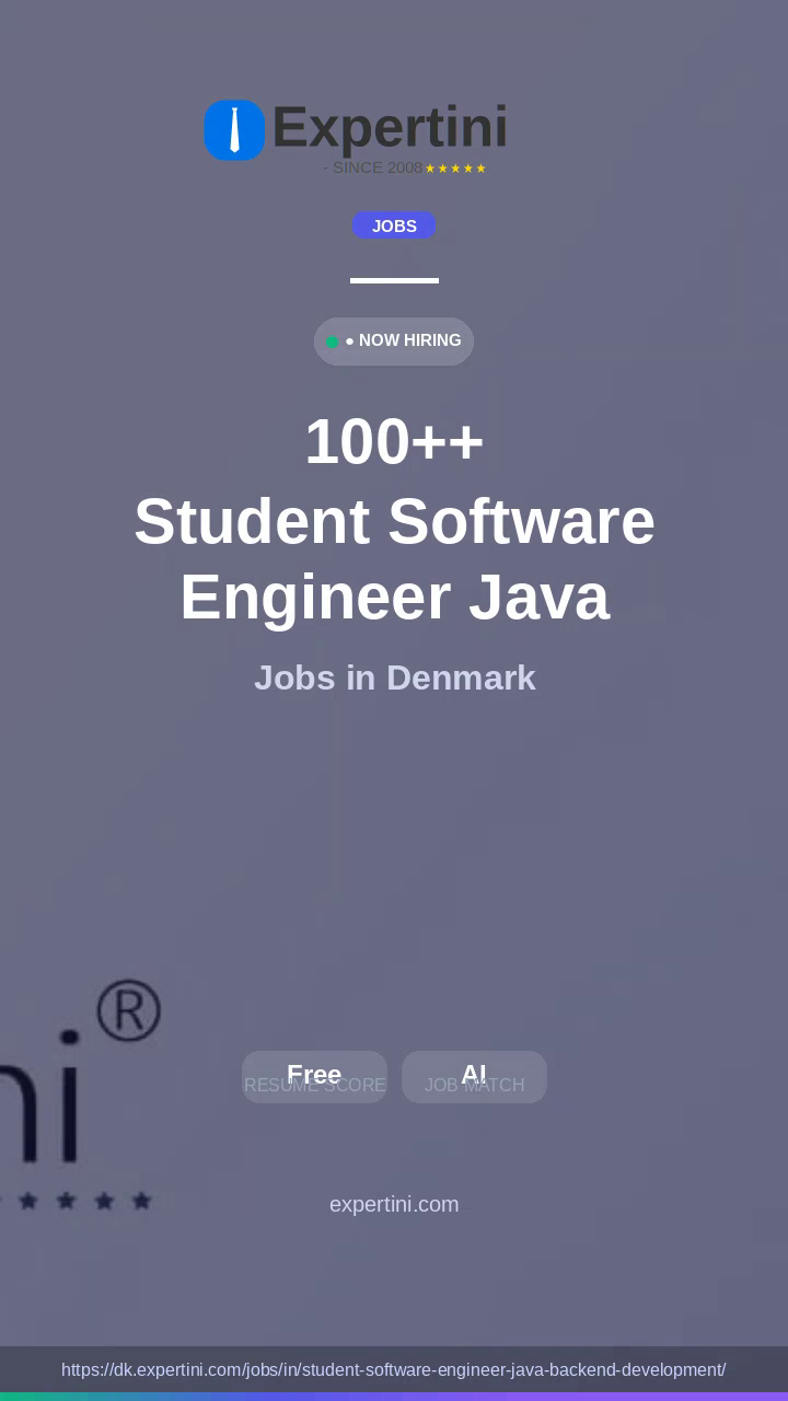 1,988+ Student Software Engineer Java Backend Development Jobs in Denmark — Top Companies Hiring September 2026